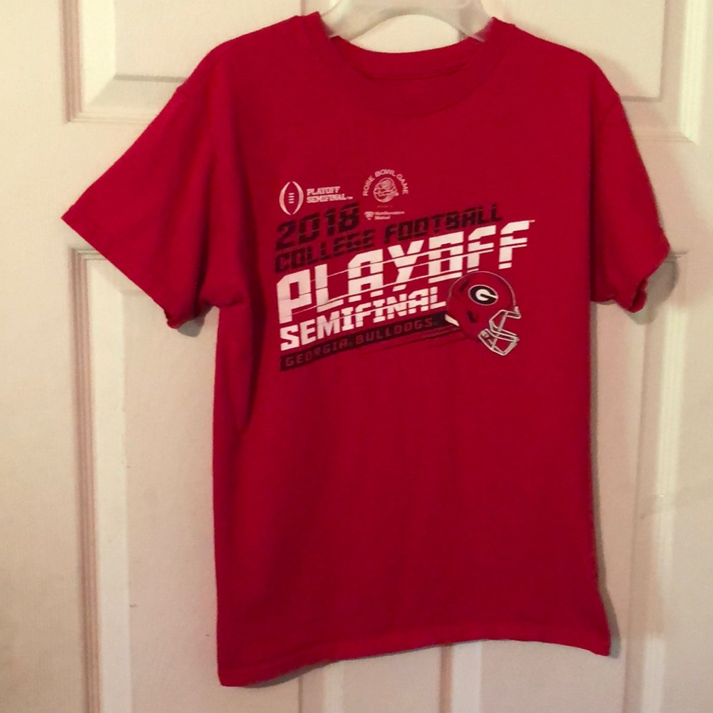 Georgia Bulldogs 2018 Rose Bowl Red T-Shirt Boys Large L